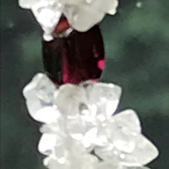 Natural Rock Crystal & GARNET Necklace - Picture 4 of 8